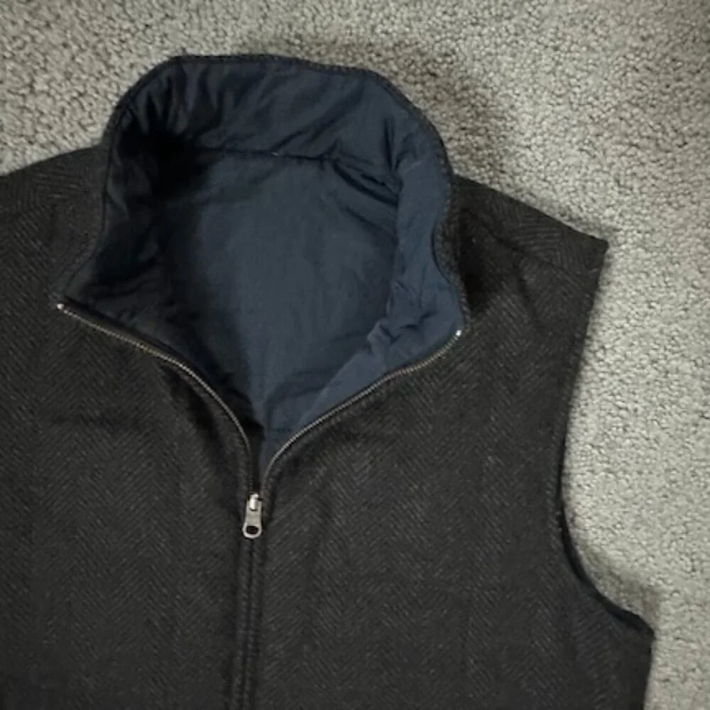 Bonobos Quilted Wool Reversible Vest - Men's Sz. XS - Excellent Pre-Ownd Cond. - Picture 3 of 15